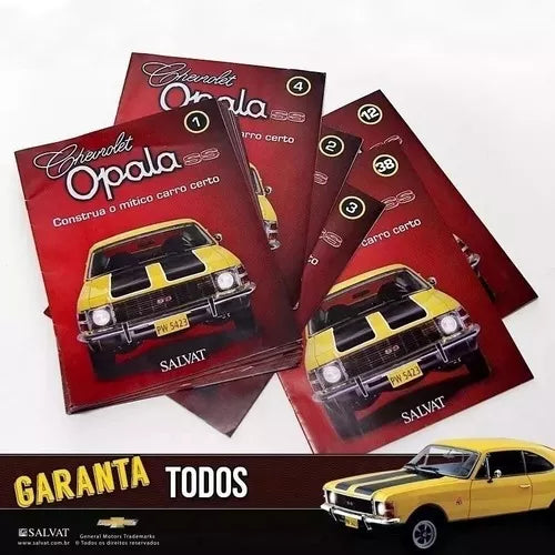 97 Edições -Opala ss 1:8 só os fascículos, sem as peças