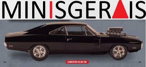 Dodge Charger R/T 1:8 -Fast And Furious - Velozes e Furiosos 65 cm - 10 kg - Frete grátis todo Brasil