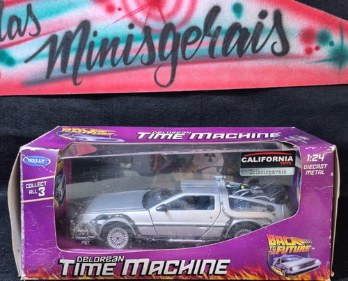 Carro De Volta Para O Futuro 1 Delorean Time Machine 1/24