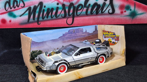Carro De Volta Para O Futuro 3 Delorean Time Machine 1/24