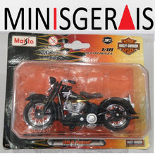 Carregar imagem no visualizador da galeria, Moto Harley Davidson 1948 FL Panhead - Preta Lacrada no Blister