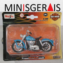 Carregar imagem no visualizador da galeria, Moto Harley Davidson K Model 1952 Azul - Lacrada no Blister