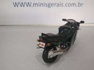 Moto Honda Cbr 1100xx Preta Lacrada - Miniatura Moto
