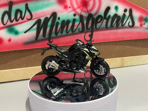 Moto Kawasaki Z1000R 2017 - Na caixa- Miniatura Moto