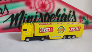 Carreta Crystal Amarela DAF 18 Cm