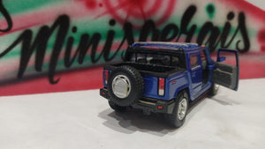 Hummer H2 SUT 2005 Azul metálico - Fora da embalagem