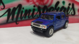 Hummer H2 SUT 2005 Azul metálico - Fora da embalagem