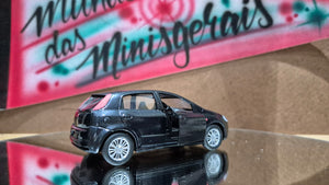 Fiat Punto - Coleção Nacionais -Customizado - (Preto Metálico - Brilhante) - pronta entrega (Cópia)