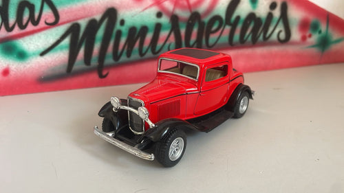 Ford 3 window coupe 1932 - fora da embalagem - Vermelho
