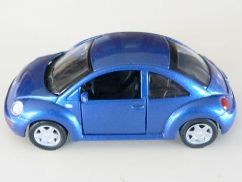VW New Beetle Azul - fora da embalagem
