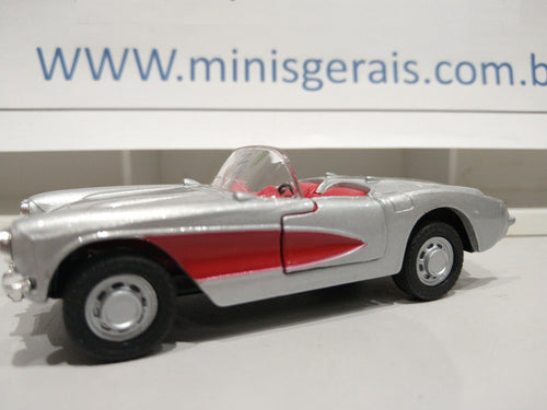 CORVETTE 1957 CABRIOLET PRATA - Fora da Embalagem