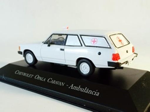 Opala Caravan Ambulância - Caixa de Acrílico - Veículos de Serviço