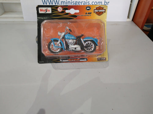 Moto Harley Davidson K Model 1952 Azul - Embalagem danificada