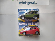 Load image into Gallery viewer, Kit com Duas miniaturas Fiat - Punto e Fiat Doblo Lacradas - Dobló