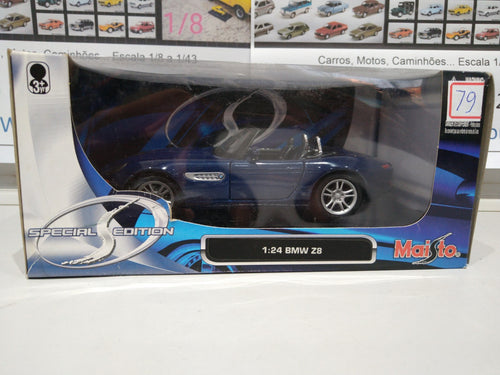 BMW Z8 Roadster AZUL Escala 1:24 Lacrada