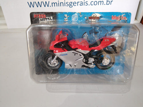 Moto MV Agusta F4 - Vermelha e Prata - Lacrada