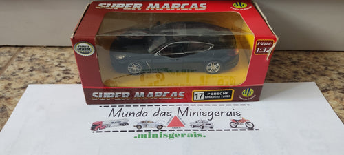 Porsche Panamera Turbo Preta 13 cm