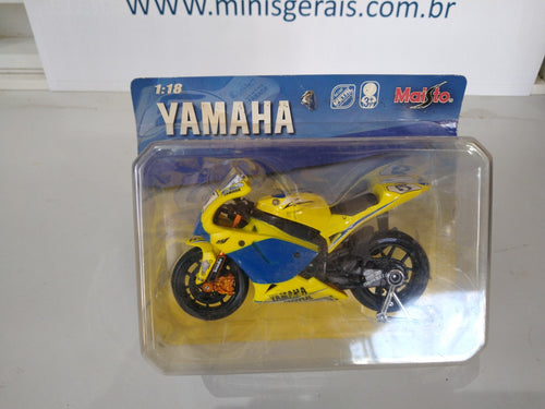 Moto Yamaha YZR-M1 moto GP Motul amarela - Lacrada