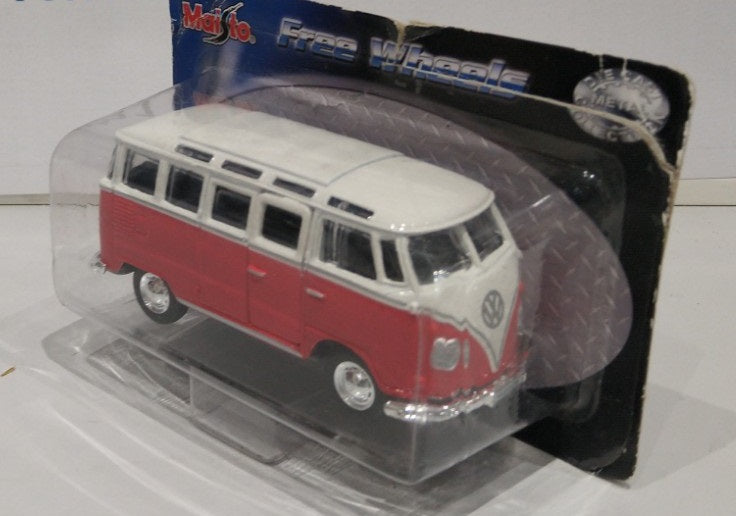 kombi - Van Samba - vermelha e branca - Lacrada